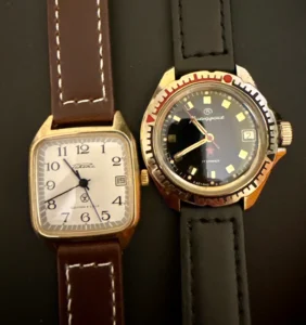 Zegarek raketa kostka oraz komandirsk gwiazda