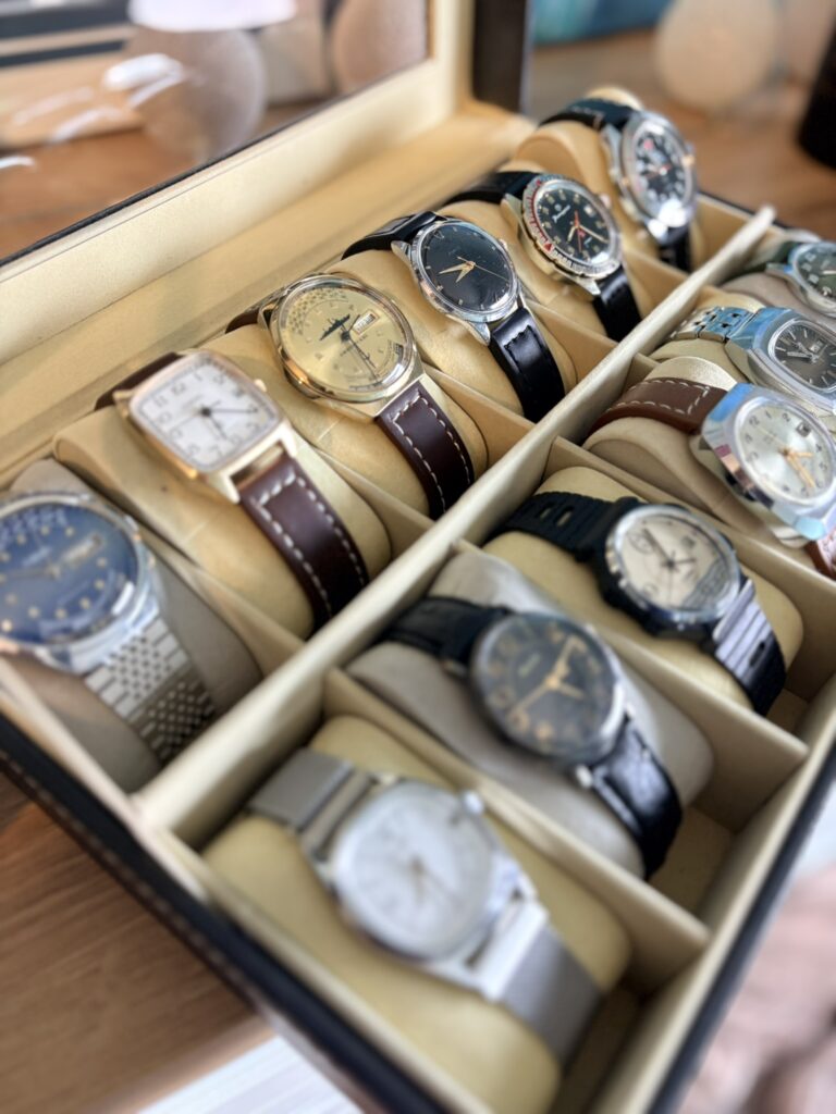 Zbiór kolekcji zegarków vintage