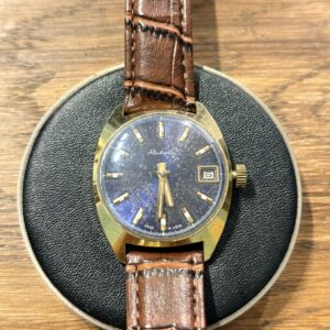 Raketa Sky Dust 2614.HA vintage ZSRR - zegarek mechaniczny sunburst oraz patyna. Przód