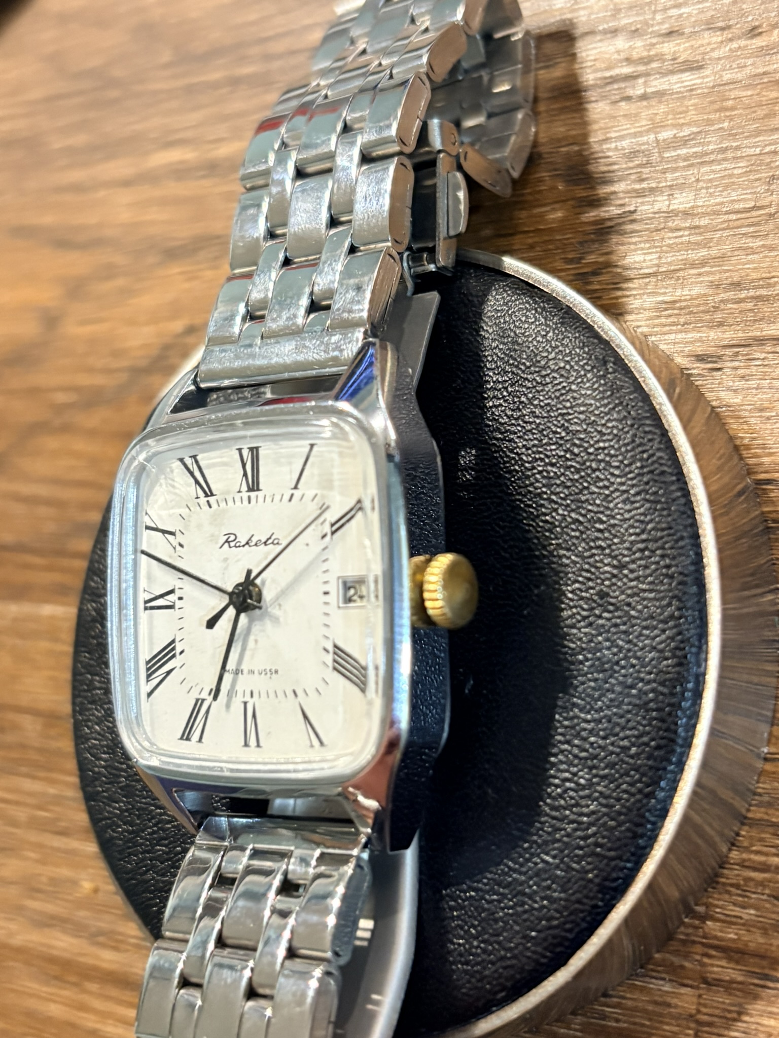 Raketa kostka 2614.H vintage ZSRR zegarek mechaniczny. koronka