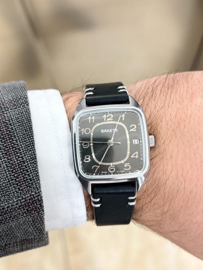 Raketa kostka 2614.H vintage ZSRR zegarek mechaniczny. Ręka