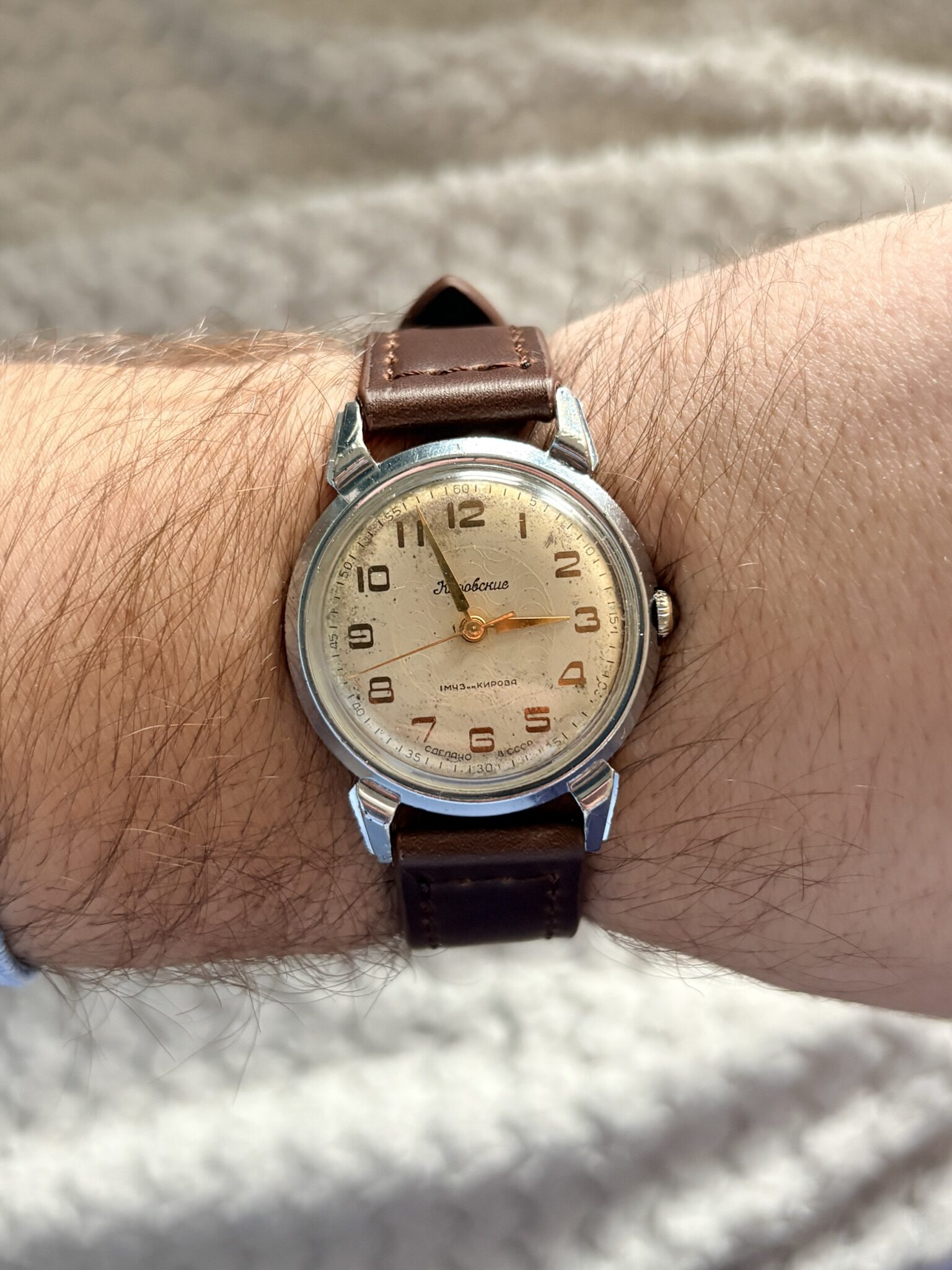 Kirowskie 2609 16 jewels vintage ZSRR zegarek mechaniczny. Ręka