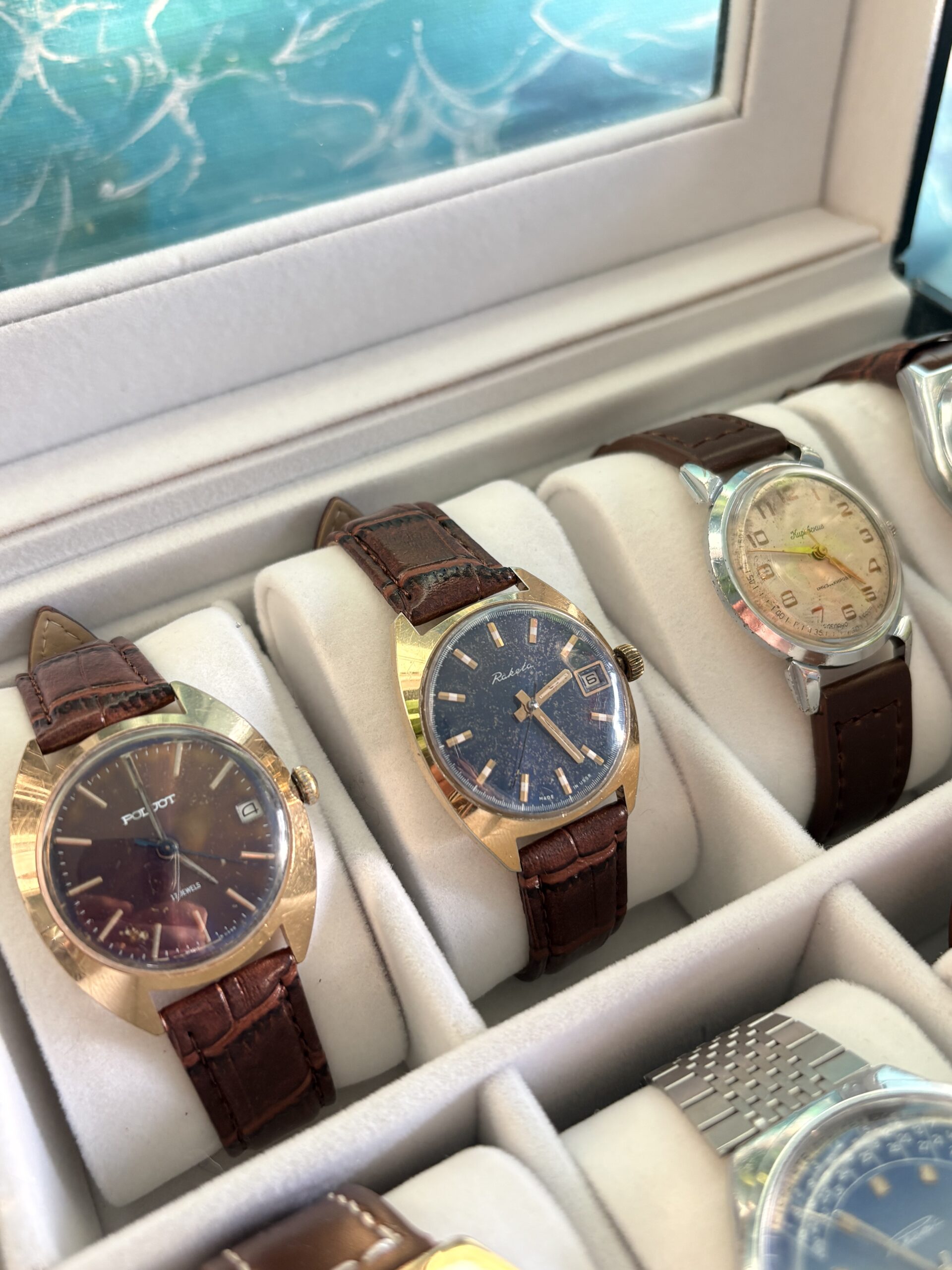 efekty starzenia tarczy zegarka vintage patyna plamy