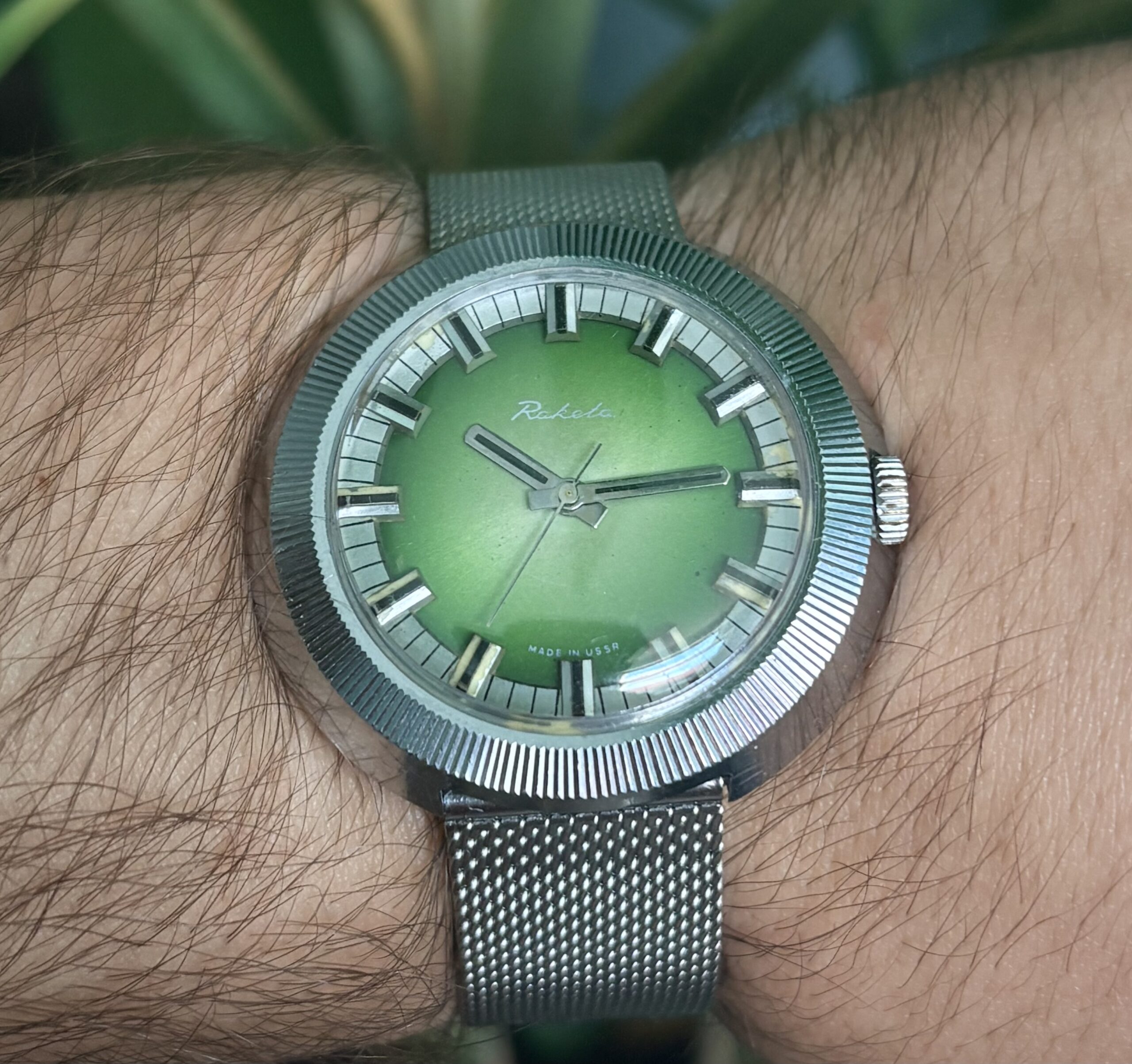 Raketa UFO realne zdjęcie zegarka vintage
