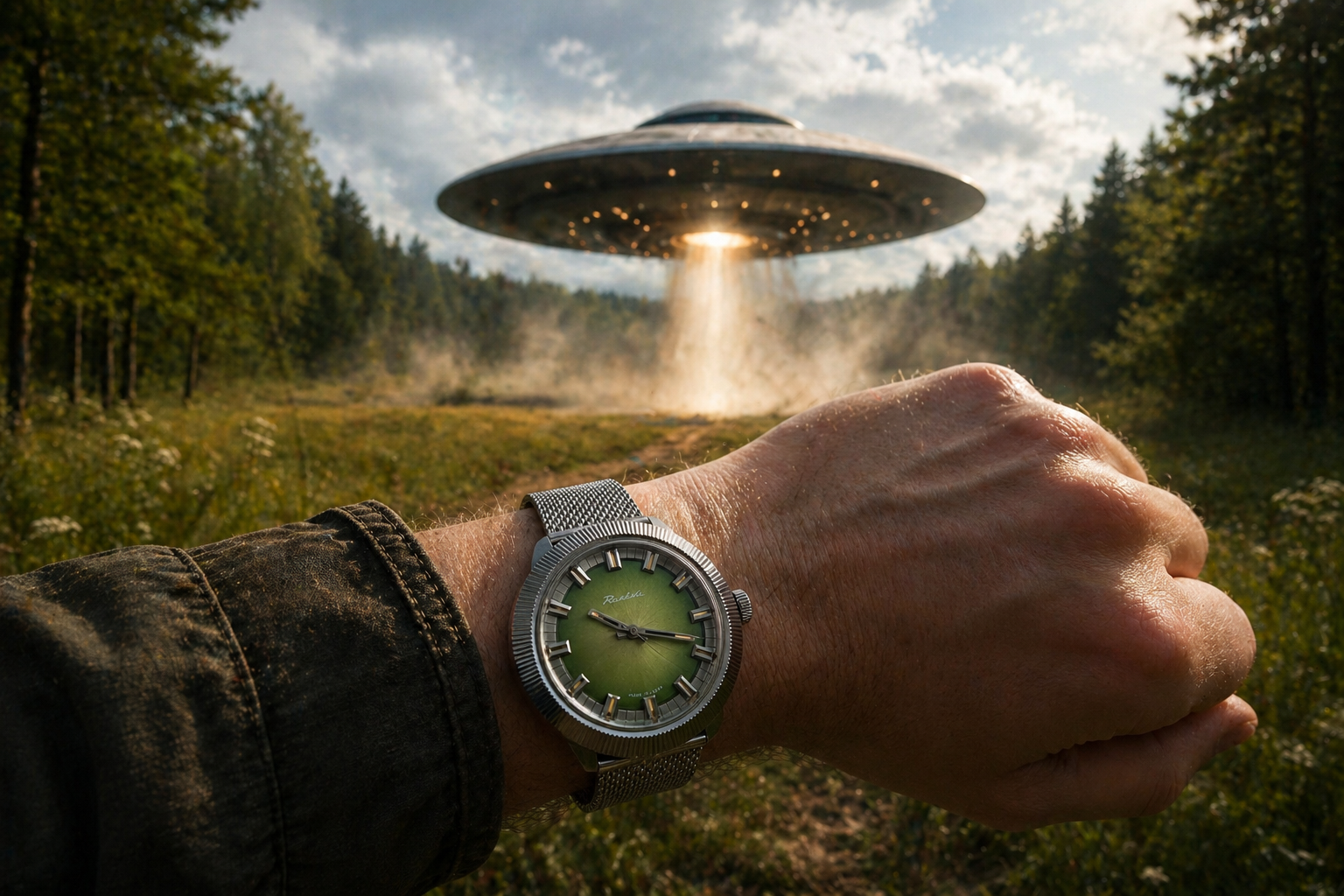 Raketa UFO zegarek jak spodek kosmiczny