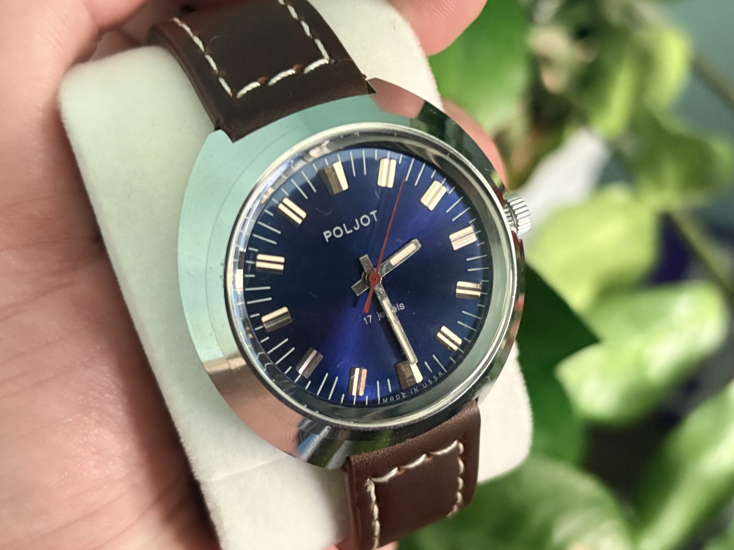 Poljot Wulkan granatowy sunburst